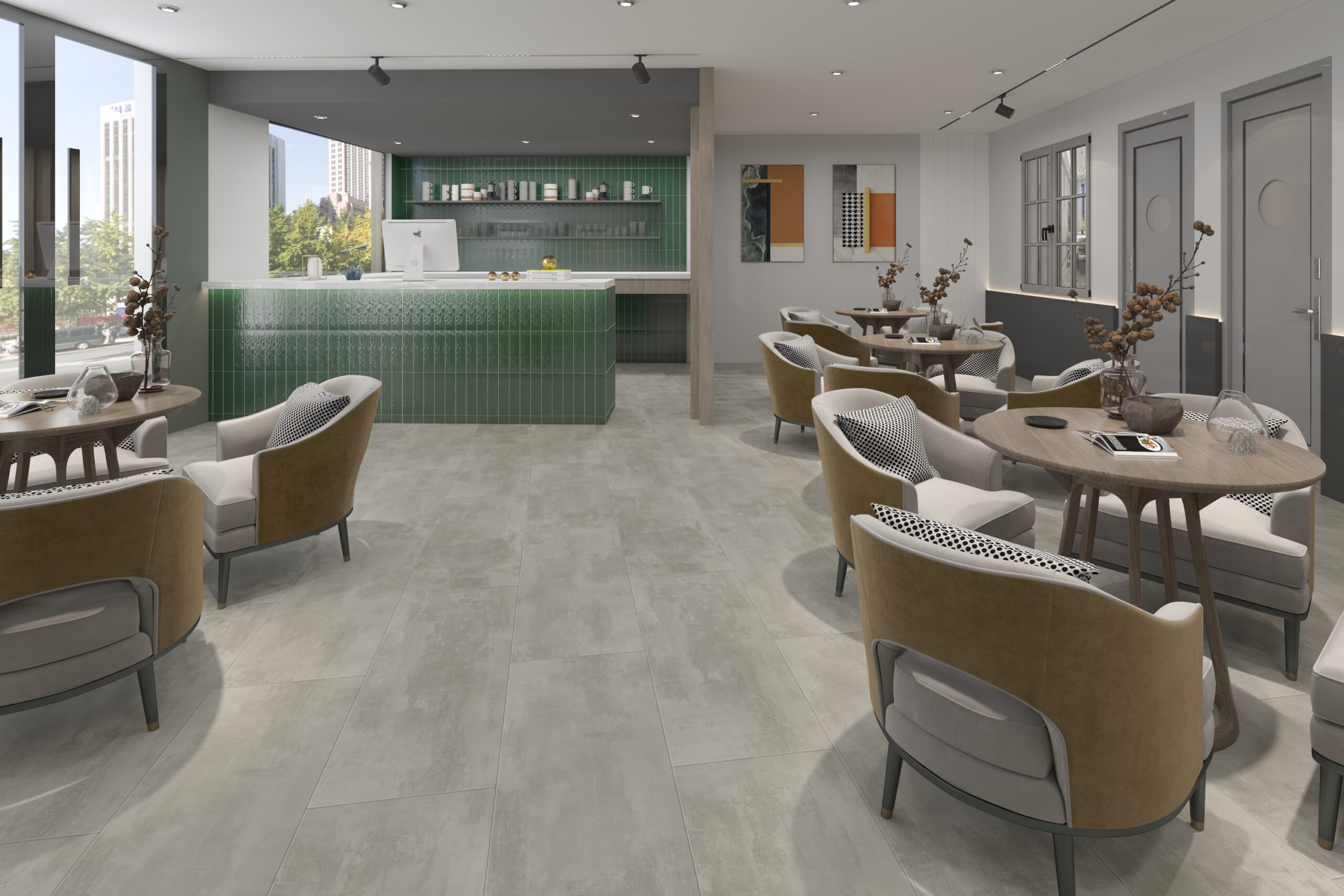 SPC Beton Grey Room 3