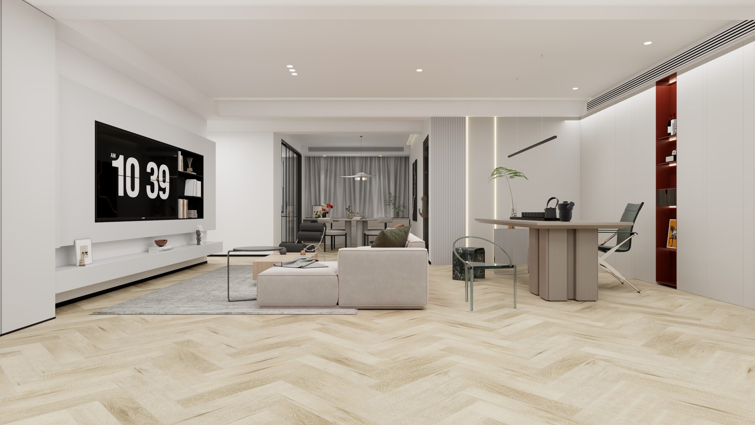 SPC Wood Visgraat Naturel Room visgraat 2