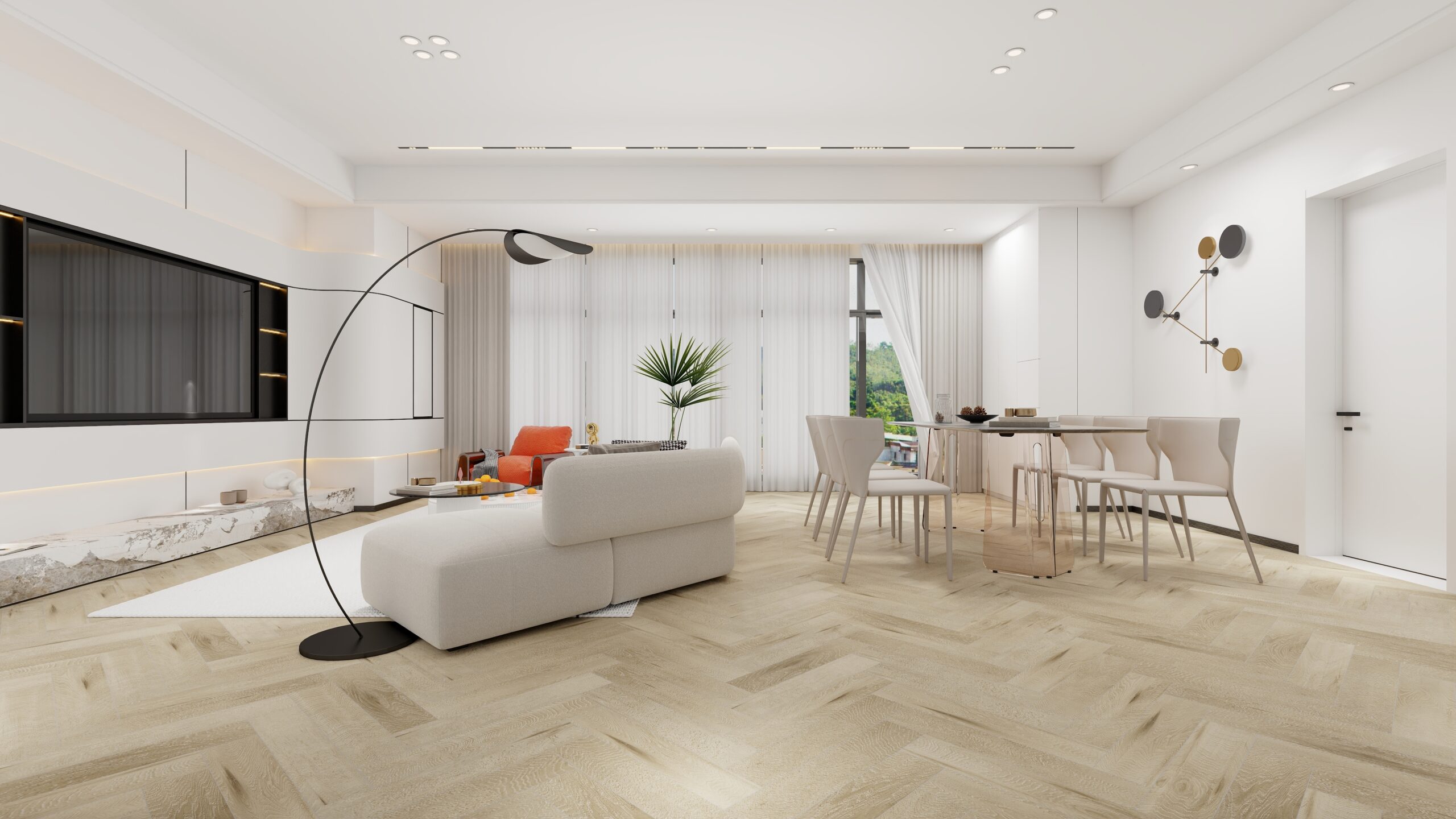 wood Naturel Room visgraat