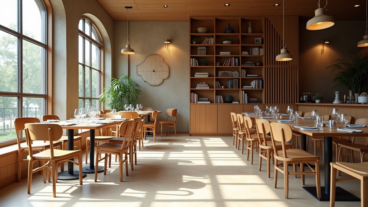 Keramiekentegels in een horeca gelegenheid.